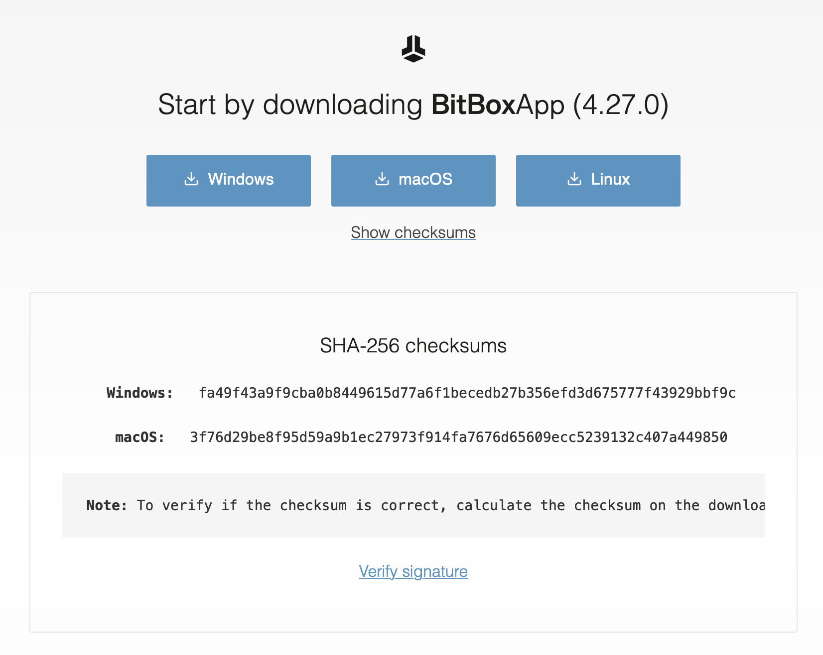 BitBox App verifizieren