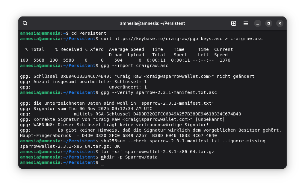 Sparrow Installation
