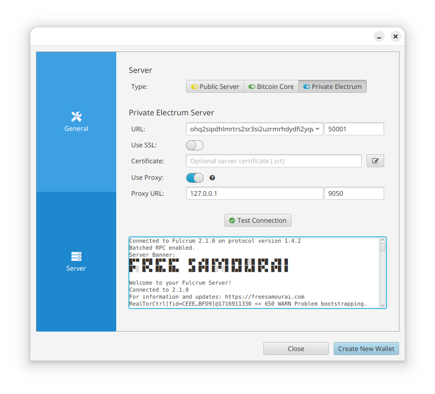 Sparrow Server Settings